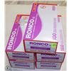 Image 1 : LOT OF 500 MEDIUM RONCO POWDERED DISPOSABLE GLOVES
