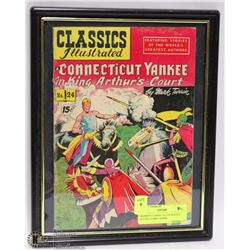 FRAMED CLASSIC ILLUSTRATED #24-1945 COMIC BOOK
