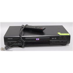 TOSHIBA VIDEO/DVD PLAYER WITH REMOTE