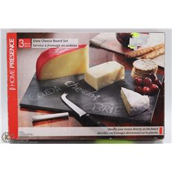 NEW SLATE CHEESE BOARD SET IN BOX