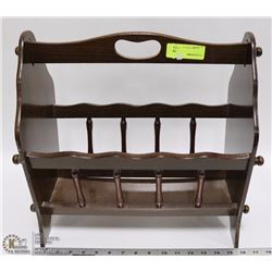 CLASSIC WOOD MAGAZINE RACK
