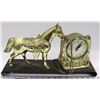 Image 1 : BRONZE TONE HORSE CLOCK