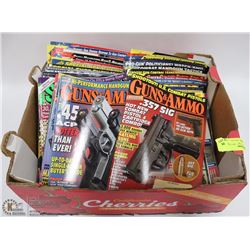 BOX OF GUN MAGAZINES