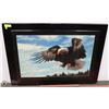 Image 1 : LARGE EAGLE GLOSSY PICTURE 42” X 30”