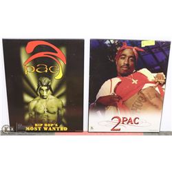 A PAIR OF 2 PAC PICTURES