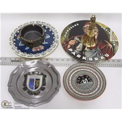 LOT OF ASSORTED COLLECTIBLE PLATES AND BRASS BELL