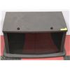 Image 1 : TV STAND W/ GLASS FRONT DOORS
