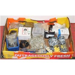 LARGE FLAT OF NEW ELECTRICAL & HARDWARE