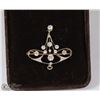 Image 1 : 18K YELLOW GOLD ANTIQUE DIAMOND BROOCH PIN/PENDANT