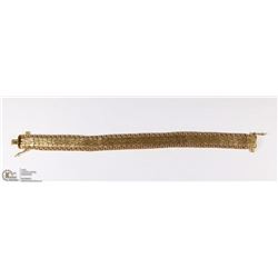 18K YELLOW GOLD FANCY DESIGN BRACELET