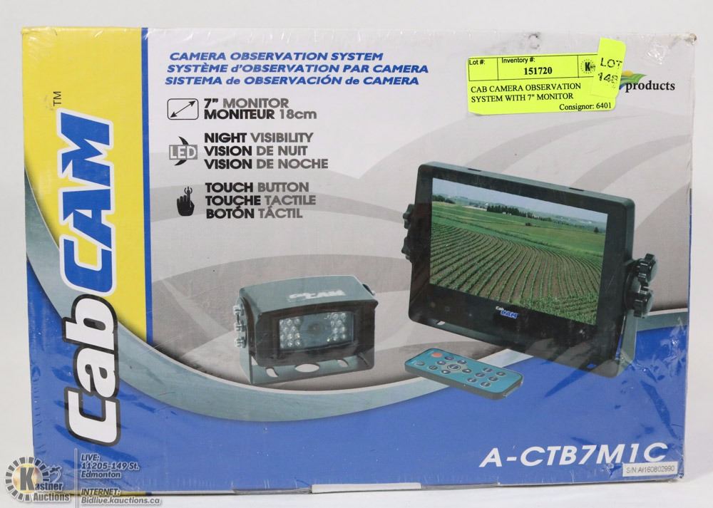 CAB CAMERA OBSERVATION SYSTEM WITH 7