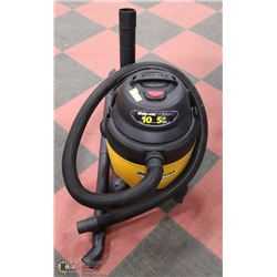 SHOP VAC 10 GALLON ON WHEELS AND ACCESSORIES
