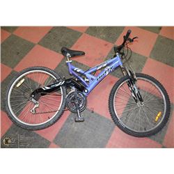 HUFFY 18 SPEED FULL SUS. MTN BIKE WITH 26" WHEELS