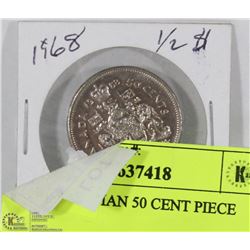 1968 CANADIAN 50 CENT PIECE