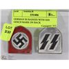 Image 1 : GERMAN SS BADGES WITH GES GESCH MARK ON BACK