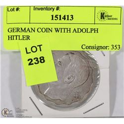 GERMAN COIN WITH ADOLPH HITLER
