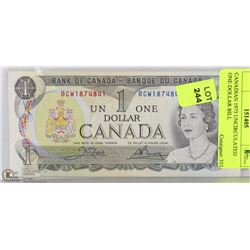 CANADIAN 1973  ONE DOLLAR BILL