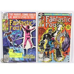 LOT OF 2 FANTASTIC FOUR COMICS SIGNED BY BILL