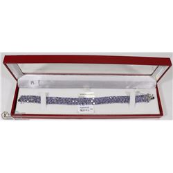 STERLING SILVER TANZANITE BRACELET