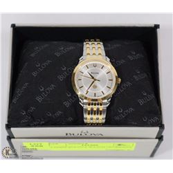 LADIES 2 TONED BULOVA WATCH (WORKING)