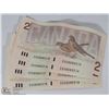 Image 1 : 4 CONSECUTIVE  $2 BILLS