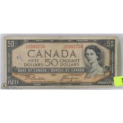 1954 DEVILS FACE 50$ BILL