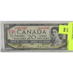 DEVILS FACE 20$ BILL