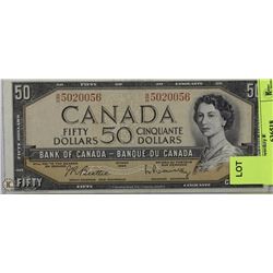 1954 CANADIAN $50.00 BILL