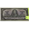 Image 1 : 1937 CANADIAN $10.00 BILL