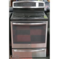 GE 5 BURNER CONVECTION/INDUCTION STOVE WITH