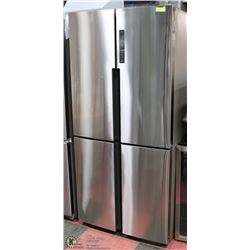 HAIER S/S QUAD DOOR FRIDGE/FREEZER