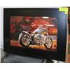 Image 1 : FRAMED HARLEY DAVIDSON PICTURE