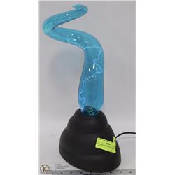 TWISTED TABLE TOP “LIGHTNING” LAMP”