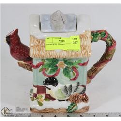 BIRDHOUSE  TEAPOT