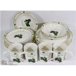 16 PIECE JOHN DEERE COLLECTOR DISH SET