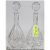 Image 1 : PAIR OF SLOVAKIAN DECANTERS