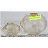 Image 1 : 2 CARNIVAL GLASS PIGGY BANKS