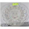 Image 1 : VINTAGE CARNIVAL GLASS STYLE DEVILLED EGG TRAY