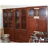 Image 1 : LARGE WOOD 3 PC CABINET SET