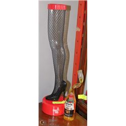 LADIES LEG MONEY BANK & CORONA NOVELTY BEER