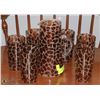 Image 1 : GIRAFFE PRINT GLASS PITCHER & 6 GLASSES