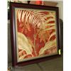 Image 1 : LARGE FRAMED PRINT OF MODERN ART MSRP 230 DOLLARS