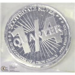 QUARTER OUNCE .999 SILVER COIN