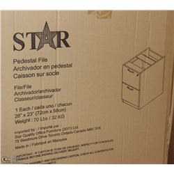NEW STAR PEDESTAL FILING CABINET 28"X23" IN BOX