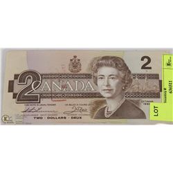 1986 CANADIAN  $2.00 ROBIN BILL IN SEQUENCE X10