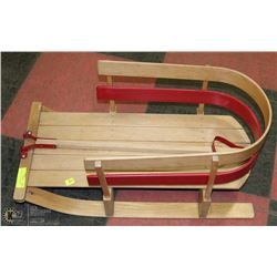 CHILDRENS WOOD PULL SLED
