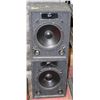 Image 1 : A PAIR OF 11” SPEAKERS IN CUSTOM CABINETS