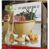 Image 1 : NEW 3PC CAPRI WOOD SALAD BOWL