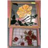 Image 1 : STAINED GLASS TRAY AND PANEL