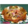 Image 1 : VINTAGE FENTON CARNIVAL GLASS 7" RUFFLED "GRAPE"